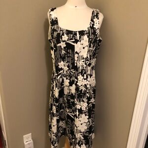 Lindor Tank Dress Black and White Size 16